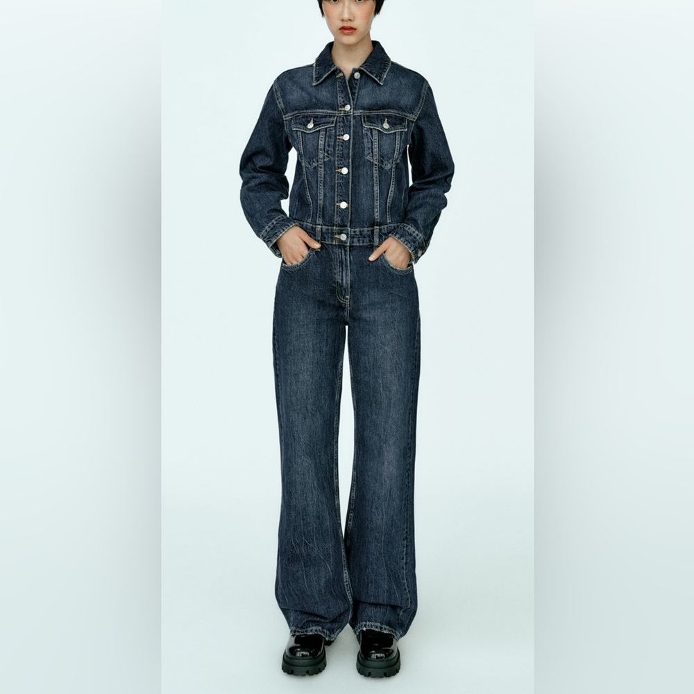 DENIM TRF JUMPSUIT